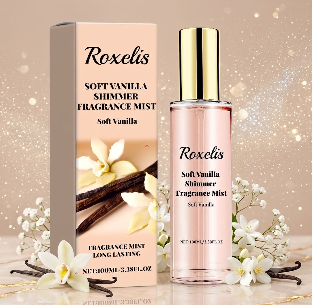 Roxelis Soft Vanilla Shimmer Fragrance Mist